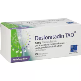DESLORATADIN TAD Tabletki powlekane 5 mg, 100 szt