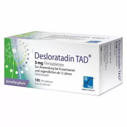 DESLORATADIN TAD Tabletki powlekane 5 mg, 100 szt