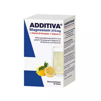 ADDITIVA Magnez 375 mg+Witamina B Complex+Wit.C, 20X6 g