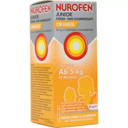 NUROFEN Sok przeciwgorączkowy i przeciwbólowy Junior Pomarańcza 40 mg/ml, 100 ml