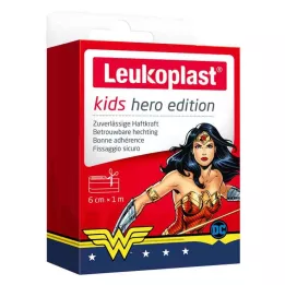 LEUKOPLAST dziecięca gipsowa bohaterka Wonder Woman 6 cmx1 m, 1 szt