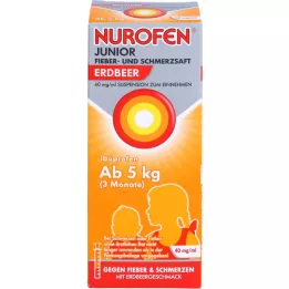 NUROFEN Sok przeciwgorączkowy i przeciwbólowy Junior Truskawka 40 mg/ml, 100 ml