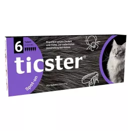 TICSTER Płyn spot-on dla kotów 4-8 kg, 6X0,8 ml