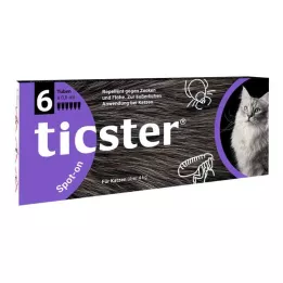 TICSTER Płyn spot-on dla kotów 4-8 kg, 6X0,8 ml