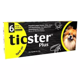 TICSTER Plus płyn do nakrapiania dla psów do 4 kg, 6X0,48 ml