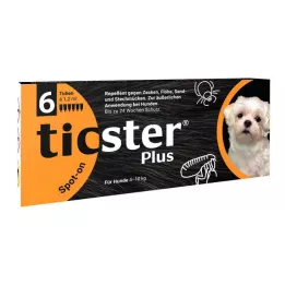 TICSTER Plus Roztwór do nakrapiania dla psów 4-10 kg, 6X1,2 ml