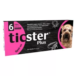 TICSTER Plus Roztwór do nakrapiania dla psów 10-25 kg, 6X3 ml