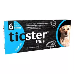 TICSTER Plus Roztwór do nakrapiania dla psów o masie ciała powyżej 25 kg, 6X4,8 ml