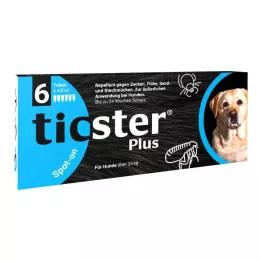 TICSTER Plus Roztwór do nakrapiania dla psów o masie ciała powyżej 25 kg, 6X4,8 ml