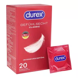 DUREX Klasyczne prezerwatywy Sensitive, 20 szt