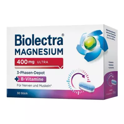 Biolectra Magnez 400 mg ultra 3-fazowy depot, 30 szt Biolectra Magnez 400 mg ultra 3-fazowy depot, 30 szt