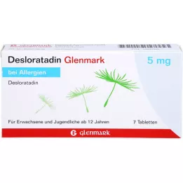 DESLORATADIN Tabletki Glenmark 5 mg, 7 szt