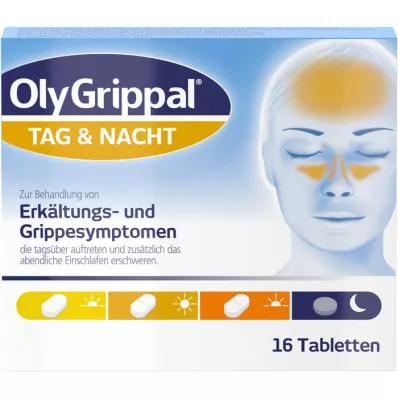 OLYGRIPPAL Dzień &amp; Noc Tabletki 500 mg/60 mg, 16 szt