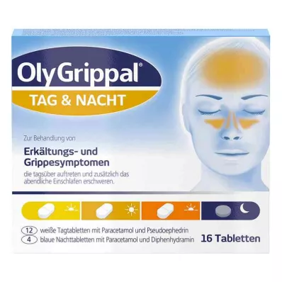 Olygrippal Dzień & Noc 500 mg/60 mg tabletki (16 sztuk) Olygrippal Dzień & Noc 500 mg/60 mg tabletki (16 sztuk)