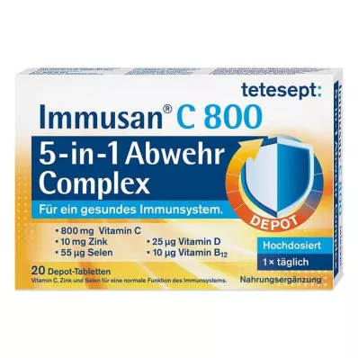 Tetesept Immusan C 800 5w1 Defence Complex Tabletki, 20 szt Tetesept Immusan C 800 5w1 Defence Complex Tabletki, 20 szt
