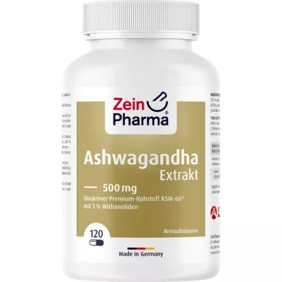 ASHWAGANDHA EXTRAKT Kapsułki 500 mg, 120 szt