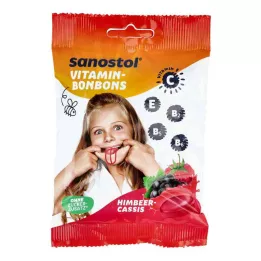 Sanostol Cukierki Witaminowe Malina Cassis (75 g)