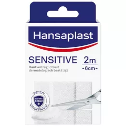 HANSAPLAST Wrażliwy plaster hipoalergiczny 6 cmx2 m, 1 szt