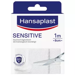 HANSAPLAST Czuły plaster hipoalergiczny 8 cmx1 m, 1 szt