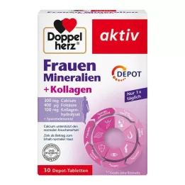DOPPELHERZ Womens Minerals+Collagen Depot Tbl, 30 szt