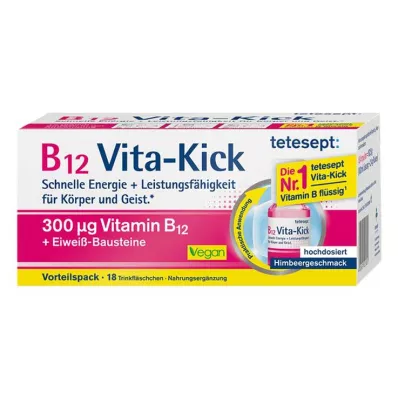 TETESEPT B12 Vita-Kick 300 µg Trinkamp.Vorteilspa., 18 szt
