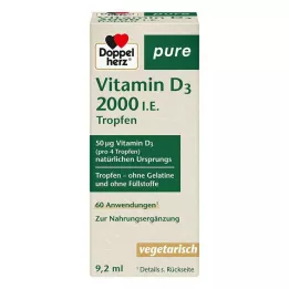 DOPPELHERZ Czyste krople witaminy D3 2000 j.m., 9,2 ml