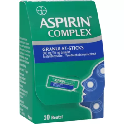 ASPIRIN Complex Granules Sticks 500 mg/30 mg Gran, 10 szt