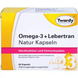 OMEGA-3+Liver Oil Natural Capsules, 60 kapsułek
