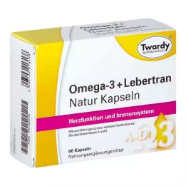 OMEGA-3+Liver Oil Natural Capsules, 60 kapsułek