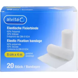 ALVITA Elastyczny bandaż mocujący 8 cmx4 m, 20 szt