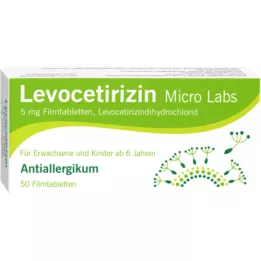 LEVOCETIRIZIN Tabletki powlekane Micro Labs 5 mg, 50 szt