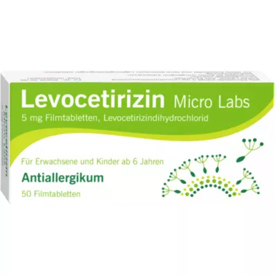 LEVOCETIRIZIN Tabletki powlekane Micro Labs 5 mg, 50 szt