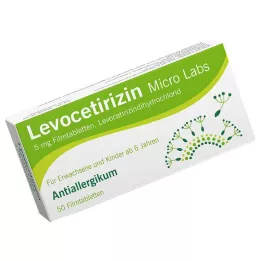LEVOCETIRIZIN Tabletki powlekane Micro Labs 5 mg, 50 szt