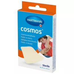 COSMOS Plaster na otarcia 45x65 mm sterylny, 4 szt