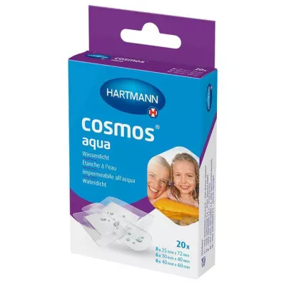 COSMOS paski gipsowe aqua 3 rozmiary, 20 szt COSMOS paski gipsowe aqua 3 rozmiary, 20 szt