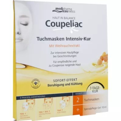 HAUT IN BALANCE Coupeliac Cloth Masks Intensive Treatment, 1 szt