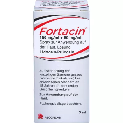 FORTACIN 150 mg/ml + 50 mg/ml spray do stosowania na skórę, 5 ml