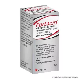 FORTACIN 150 mg/ml + 50 mg/ml spray do stosowania na skórę, 5 ml