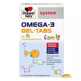 DOPPELHERZ Omega-3 gel tabs family system, 120 szt