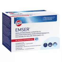 EMSER Roztwór do inhalacji hipertoniczny 4%, 20 x 5 ml