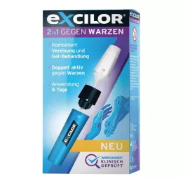 EXCILOR Zestaw 2w1 przeciw brodawkom, 1 p