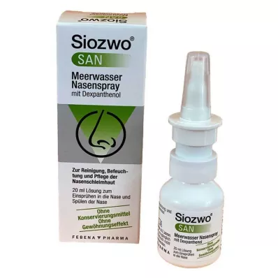 Siozwo San spray do nosa z wodą morską i dekspantenolem, 20 ml