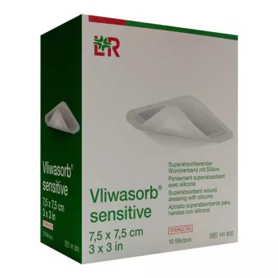 Vliwasorb Sensitive 7,5x7,5 cm superabsorb.Wundv., 10 szt Vliwasorb Sensitive 7,5x7,5 cm superabsorb.Wundv., 10 szt