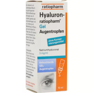 HYALURON-RATIOPHARM Żelowe krople do oczu, 10 ml