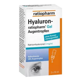 HYALURON-RATIOPHARM Żelowe krople do oczu, 2 x 10 ml