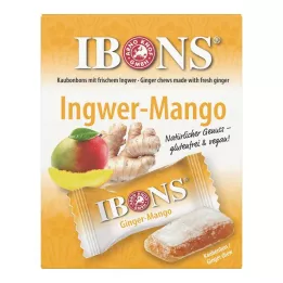 IBONS Cukierki do żucia Ginger Mango Box, 60 g