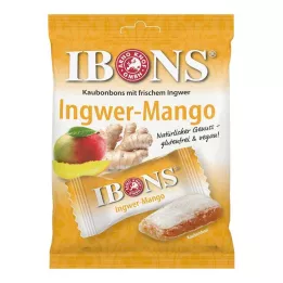 IBONS Cukierki do żucia Ginger Mango Bag, 92 g