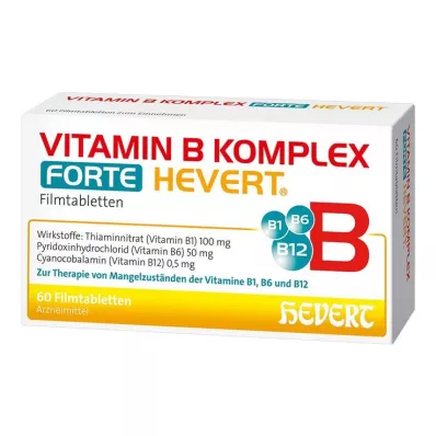 VITAMIN B KOMPLEX tabletki forte Hevert, 60 szt VITAMIN B KOMPLEX tabletki forte Hevert, 60 szt