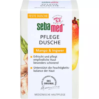 SEBAMED Prysznic pielęgnacyjny z mango &amp; Imbir w postaci stałej, 100 g