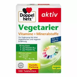 DOPPELHERZ Wegetariańskie witaminy + minerały Active, 100 szt